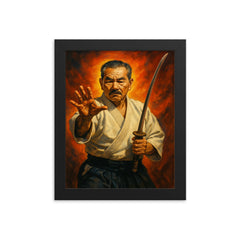 Akira Tohei framed print on a plain backdrop in size 8"x10".