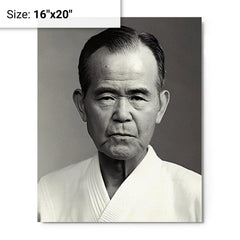 Akira Tohei metal print on a plain backdrop in size 16"x20".