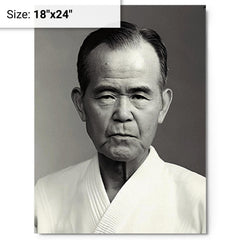 Akira Tohei metal print on a plain backdrop in size 18"x24".