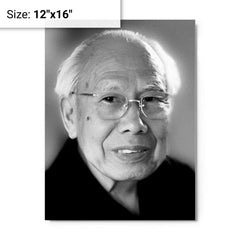 Akira Yoshizawa metal print on a plain backdrop in size 12"x16".