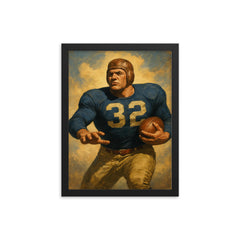 Al Blozis framed print on a plain backdrop in size 12"x16".