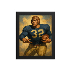 Al Blozis framed print on a plain backdrop in size 8"x10".