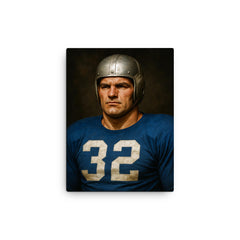 Al Blozis portrait canvas print on a plain backdrop in size 12"x16".