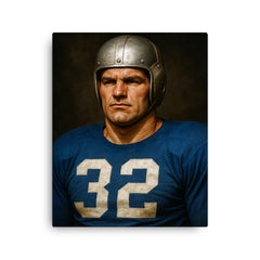 Al Blozis portrait canvas print on a plain backdrop in size 16"x20".