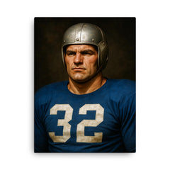 Al Blozis portrait canvas print on a plain backdrop in size 18"x24".