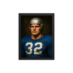 Al Blozis portrait framed print on a plain backdrop in size 12"x16".