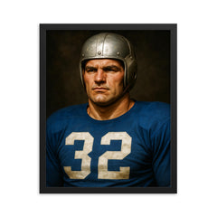 Al Blozis portrait framed print on a plain backdrop in size 16"x20".