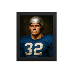 Al Blozis portrait framed print on a plain backdrop in size 8"x10".