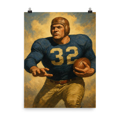 Al Blozis poster on a plain backdrop in size 8"x10".