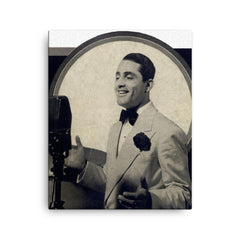 Al Bowlly canvas print on a plain backdrop in size 16"x20".