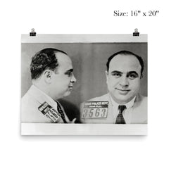 Al Capone mugshot, 1931 poster 2