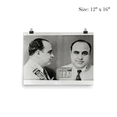 Al Capone mugshot, 1931 poster 3