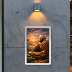 Al Ghazali after spiritual crisis at dawn poster 2