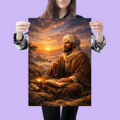 Al Ghazali after spiritual crisis at dawn poster 3