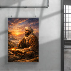 Al Ghazali after spiritual crisis at dawn poster 4