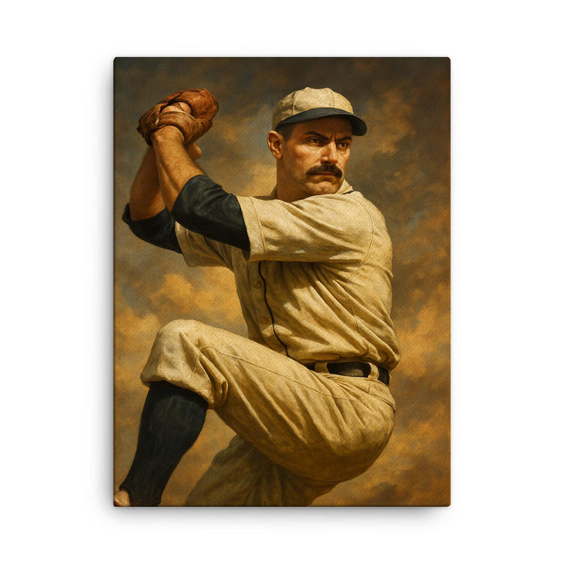 Al Gumbert canvas print on a plain backdrop in size 18