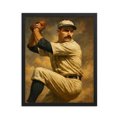Al Gumbert framed print on a plain backdrop in size 16"x20".