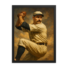 Al Gumbert framed print on a plain backdrop in size 18"x24".