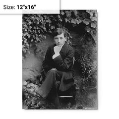 Alain-Fournier metal print on a plain backdrop in size 12"x16".