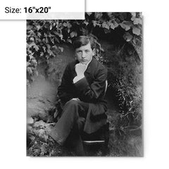 Alain-Fournier metal print on a plain backdrop in size 16"x20".