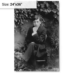 Alain-Fournier metal print on a plain backdrop in size 24"x36".