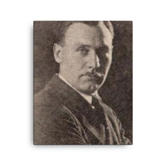 Alan Crosland canvas print on a plain backdrop in size 16"x20".