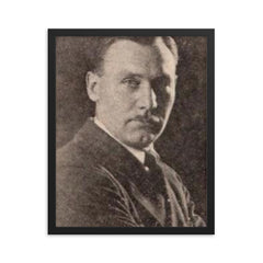 Alan Crosland framed print on a plain backdrop in size 16"x20".