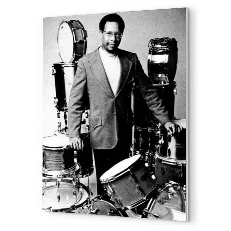 Alan Dawson metal print mockup