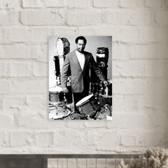 Alan Dawson metal print mockup