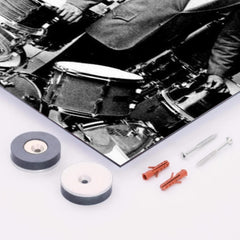 Alan Dawson metal print mockup