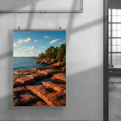 Aland Red Granite Shores Finland poster 4