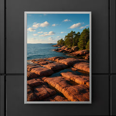 Aland Red Granite Shores Finland poster 5