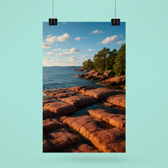 Aland Red Granite Shores Finland poster 6