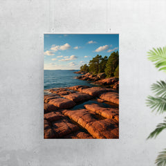 Aland Red Granite Shores Finland poster 7