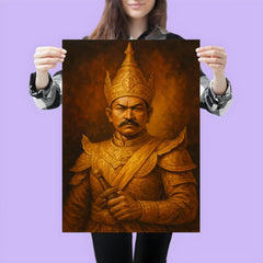 Alaungpaya unifier king portrait poster 3