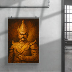 Alaungpaya unifier king portrait poster 4