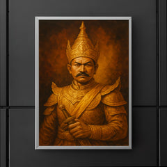 Alaungpaya unifier king portrait poster 5