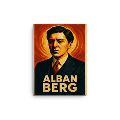 Alban Berg canvas print on a plain backdrop in size 12"x16".