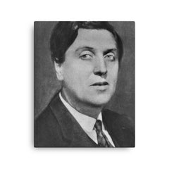 Alban Berg canvas print on a plain backdrop in size 16"x20".
