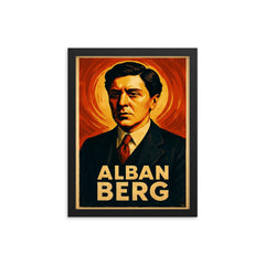 Alban Berg framed print on a plain backdrop in size 12"x16".