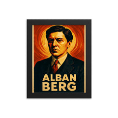Alban Berg framed print on a plain backdrop in size 8"x10".