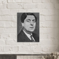 Alban Berg metal print mockup