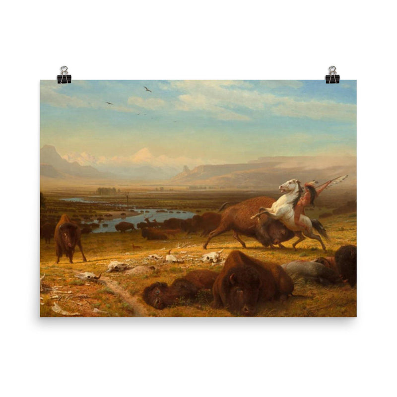 Albert Bierstadt Landscape Painting poster on a plain backdrop in size 8