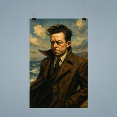 Albert Camus in an Algerian seascape wind poster 9