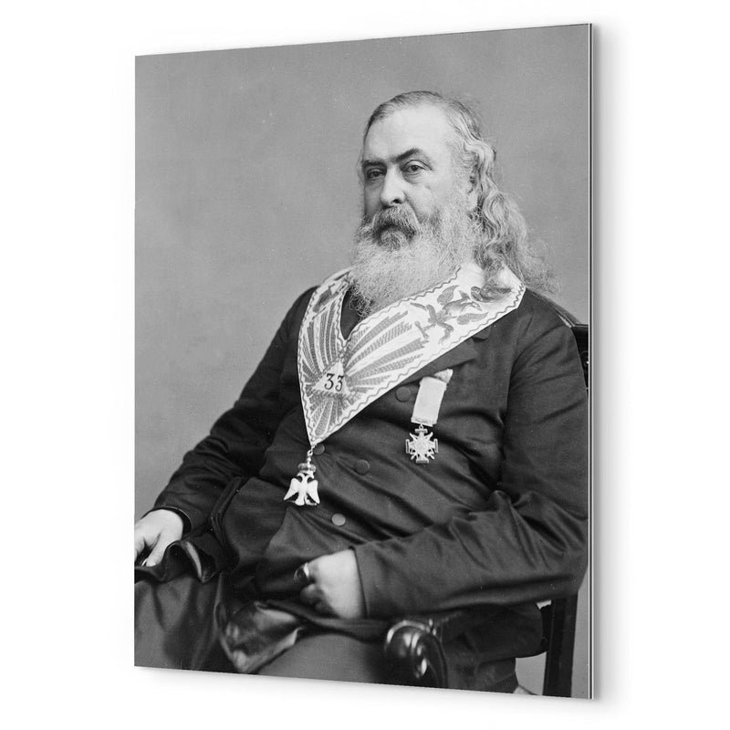 Albert Pike metal print mockup