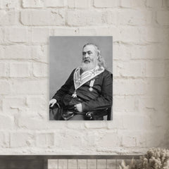 Albert Pike metal print mockup