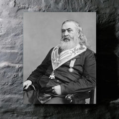 Albert Pike metal print mockup