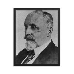 Albert von Schrenck-Notzing framed print on a plain backdrop in size 16"x20".