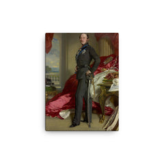 Albert, Prince Consort canvas print on a plain backdrop in size 12"x16".