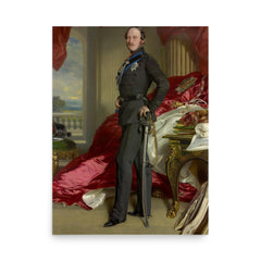 Albert, Prince Consort poster on a plain backdrop in size 18"x24".